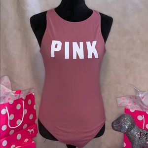 🆕NEW VS PINK BEGONIA BODYSUIT. (med)